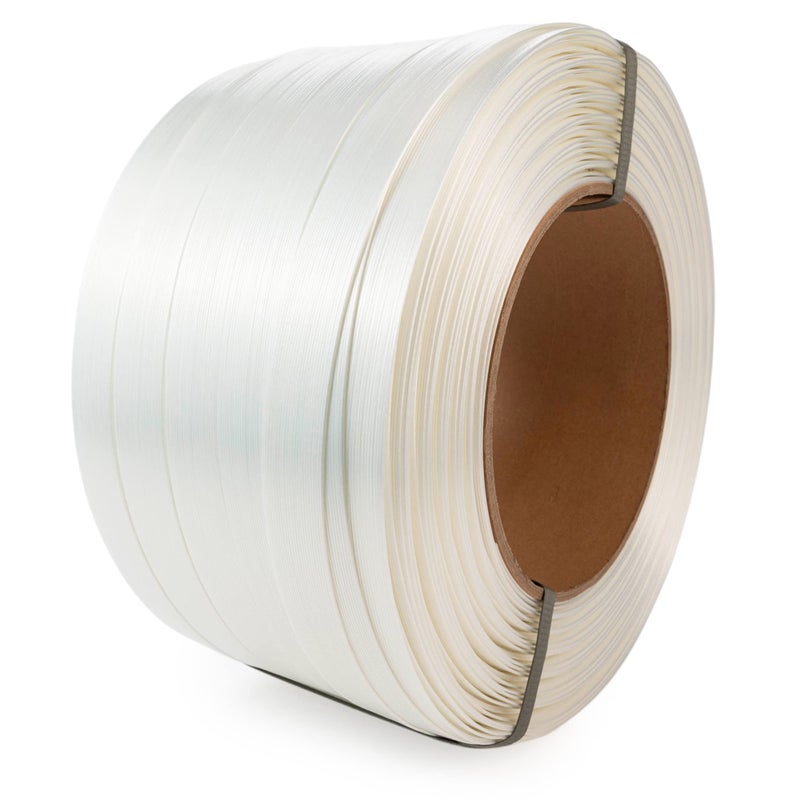 IDL Packaging Composite Cord Strapping Roll 1 1/4" x 820', 8" x 8" Core Size, 3300 lbs Break Strength - Heavy Duty Strapping - Rust-Free & Weatherproof Cord Strap Coil with Re-Tightening Option by IDL Packaging - Image 1
